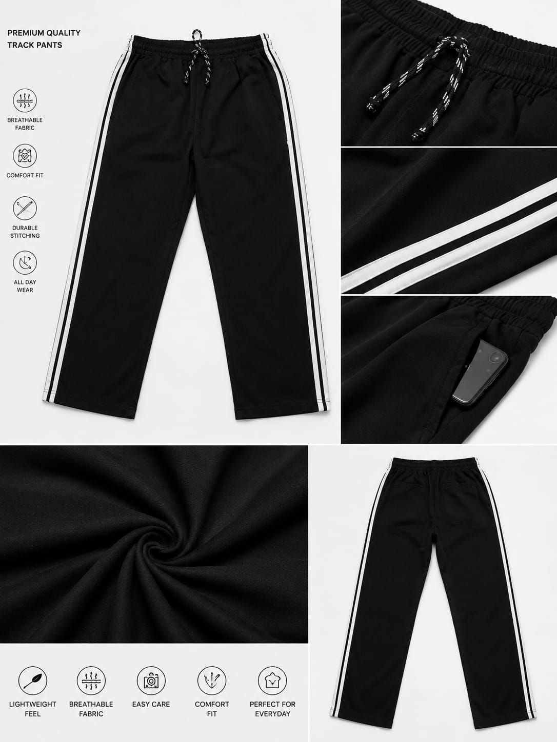 Heritage Cotton Track Pant For Men And Kids