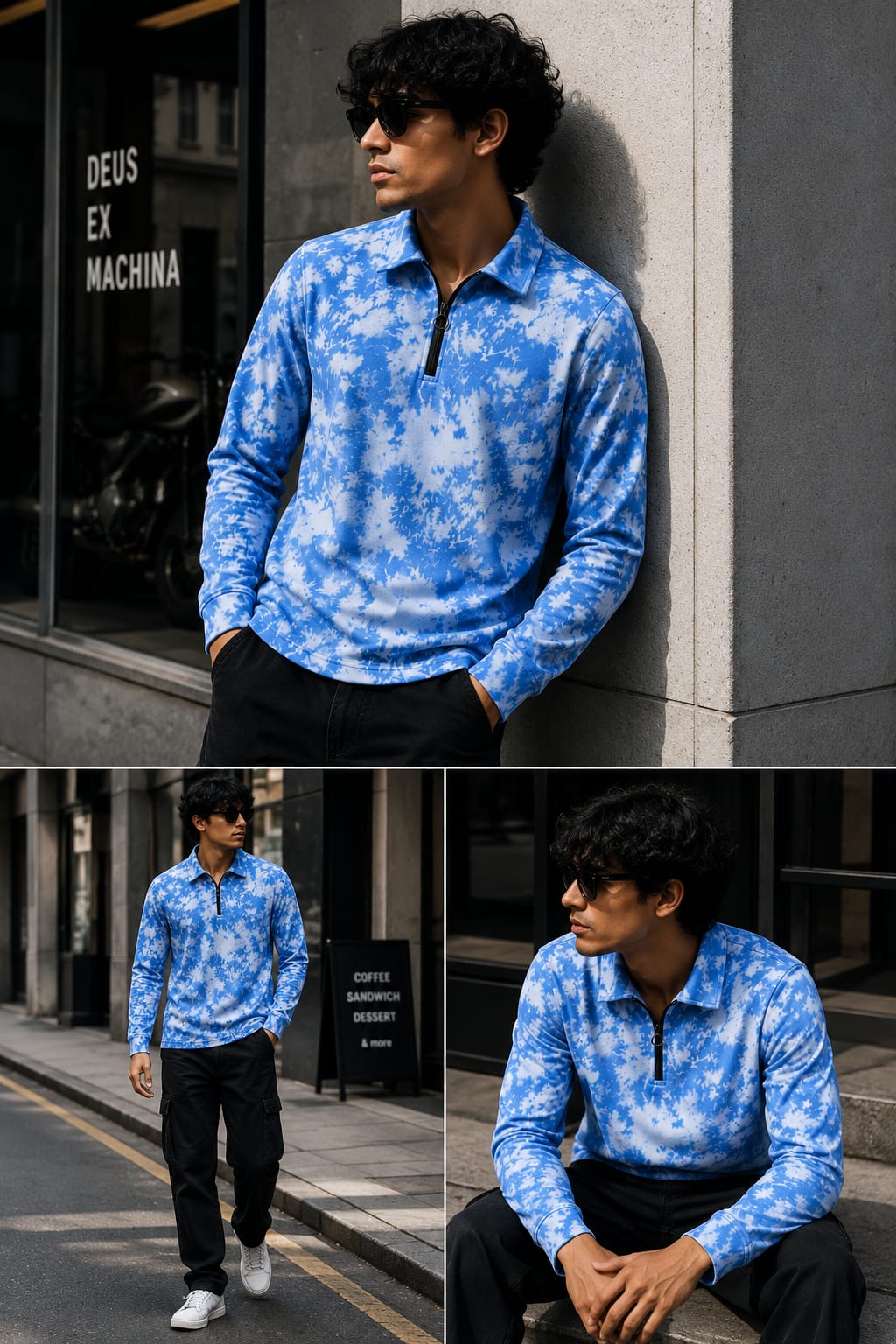 Essential Drop Blue T-Shirt For Men And Kids