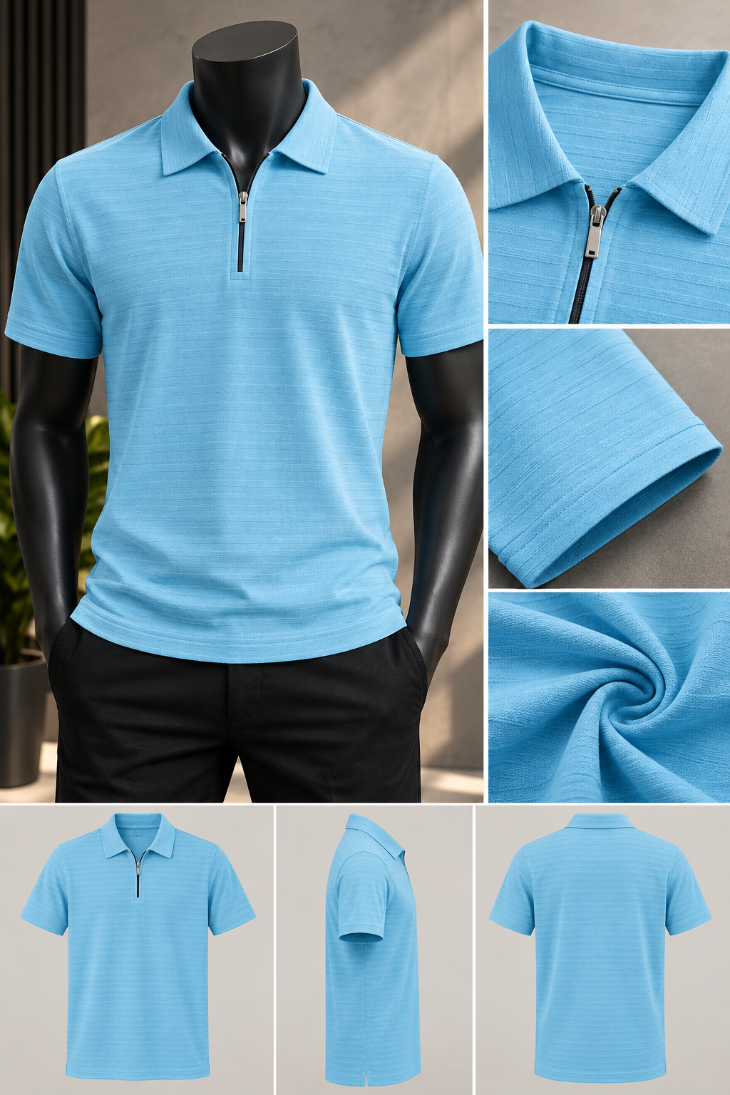 Prime Essential Blue T-Shirt For Men And Kids
