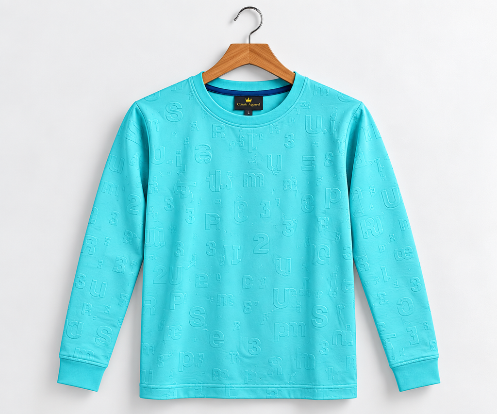 Classy Clean Fit Aqua Blue T-Shirt For Men And Kids