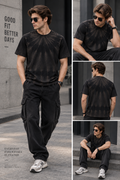 Acid Wash Premium Brown Colour Tee For Men And Kids