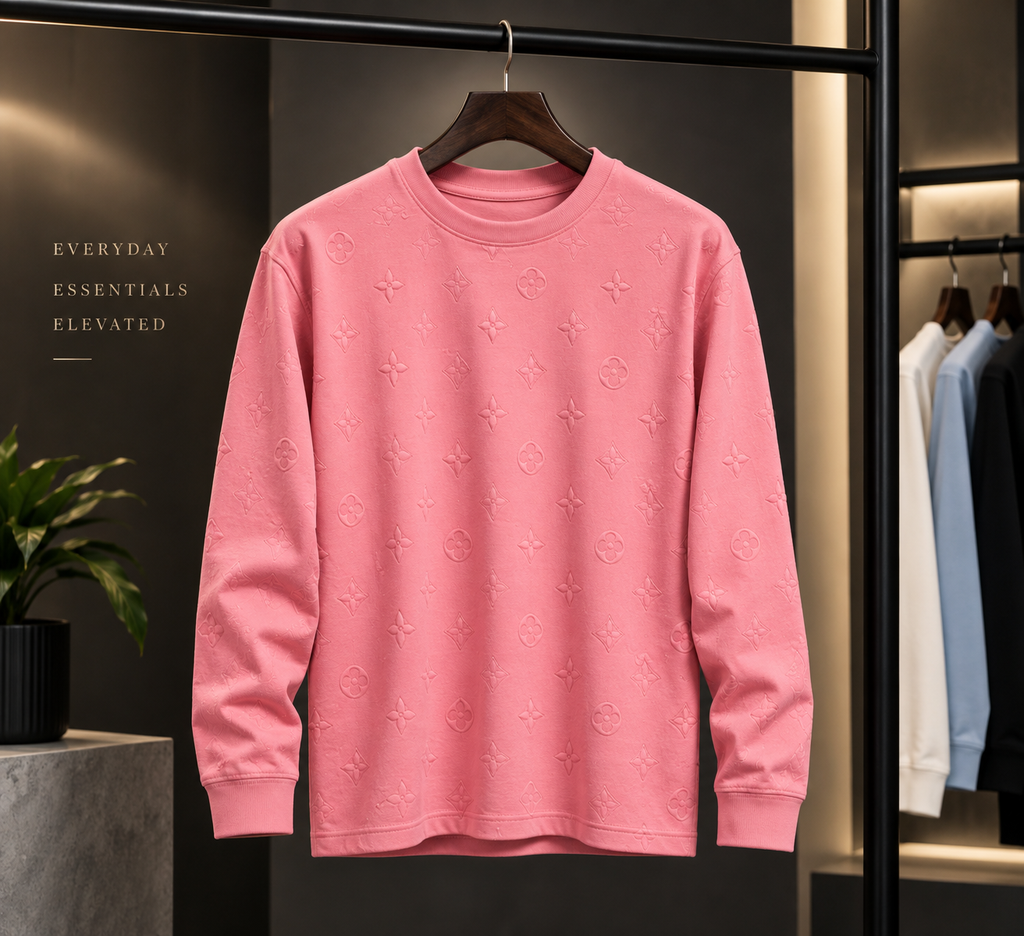 Premium Core Pink Colour Tee Men And Kids