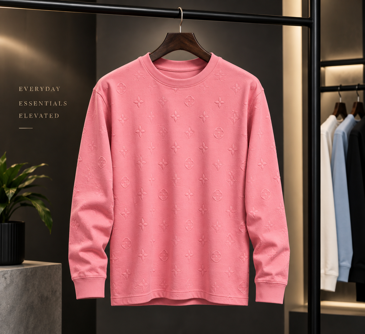 Premium Core Pink Colour Tee Men And Kids