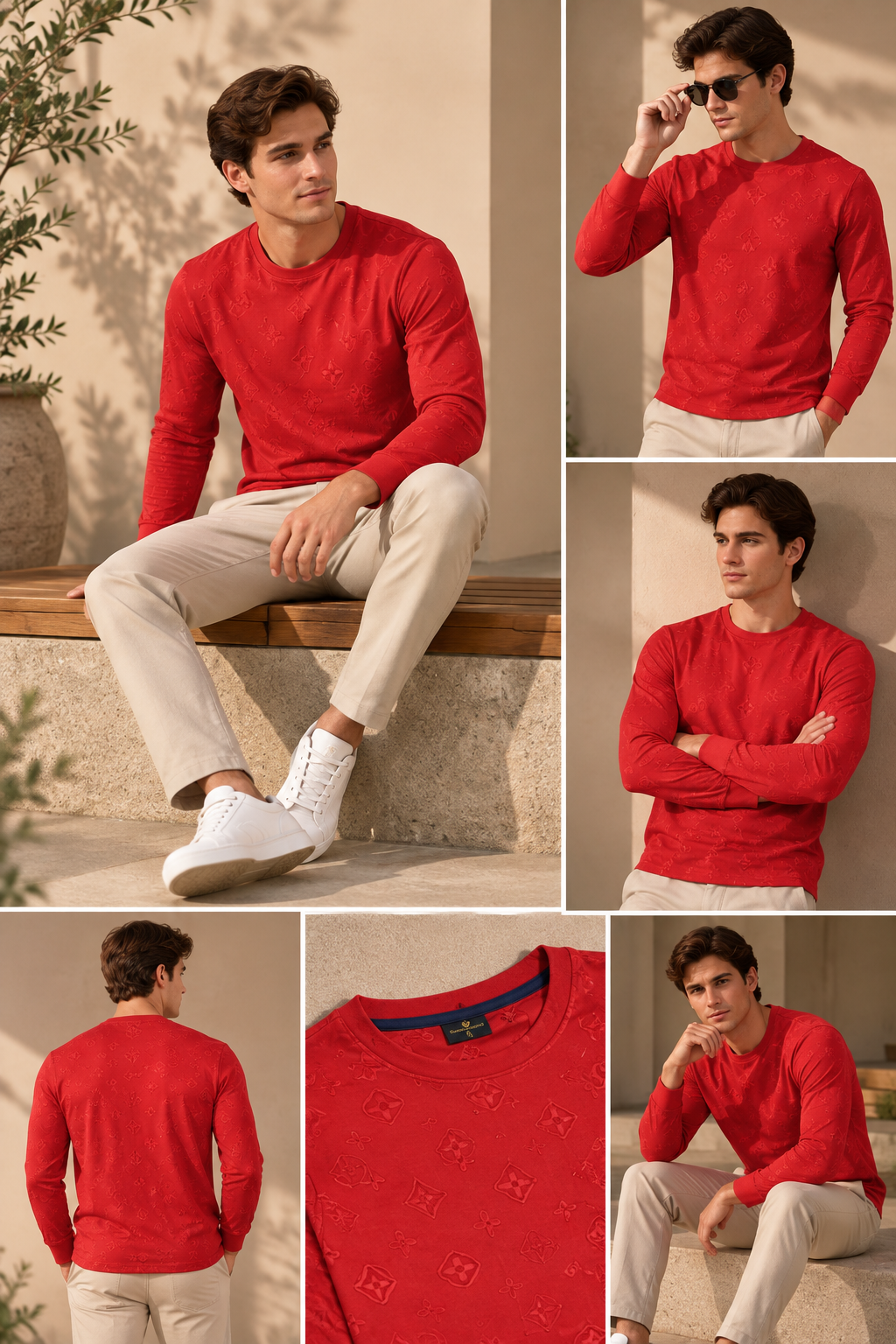 Classic Fit Red Colour Premium Tee