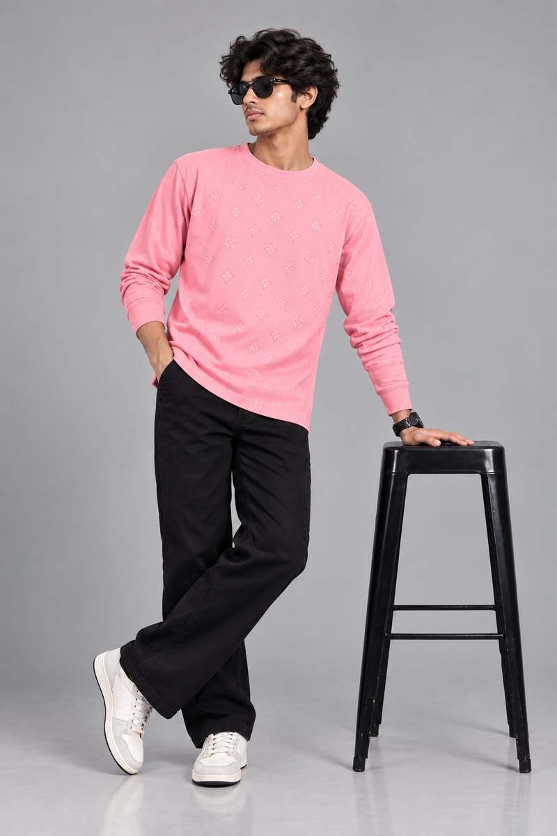 Premium Core Pink Colour Tee Men And Kids