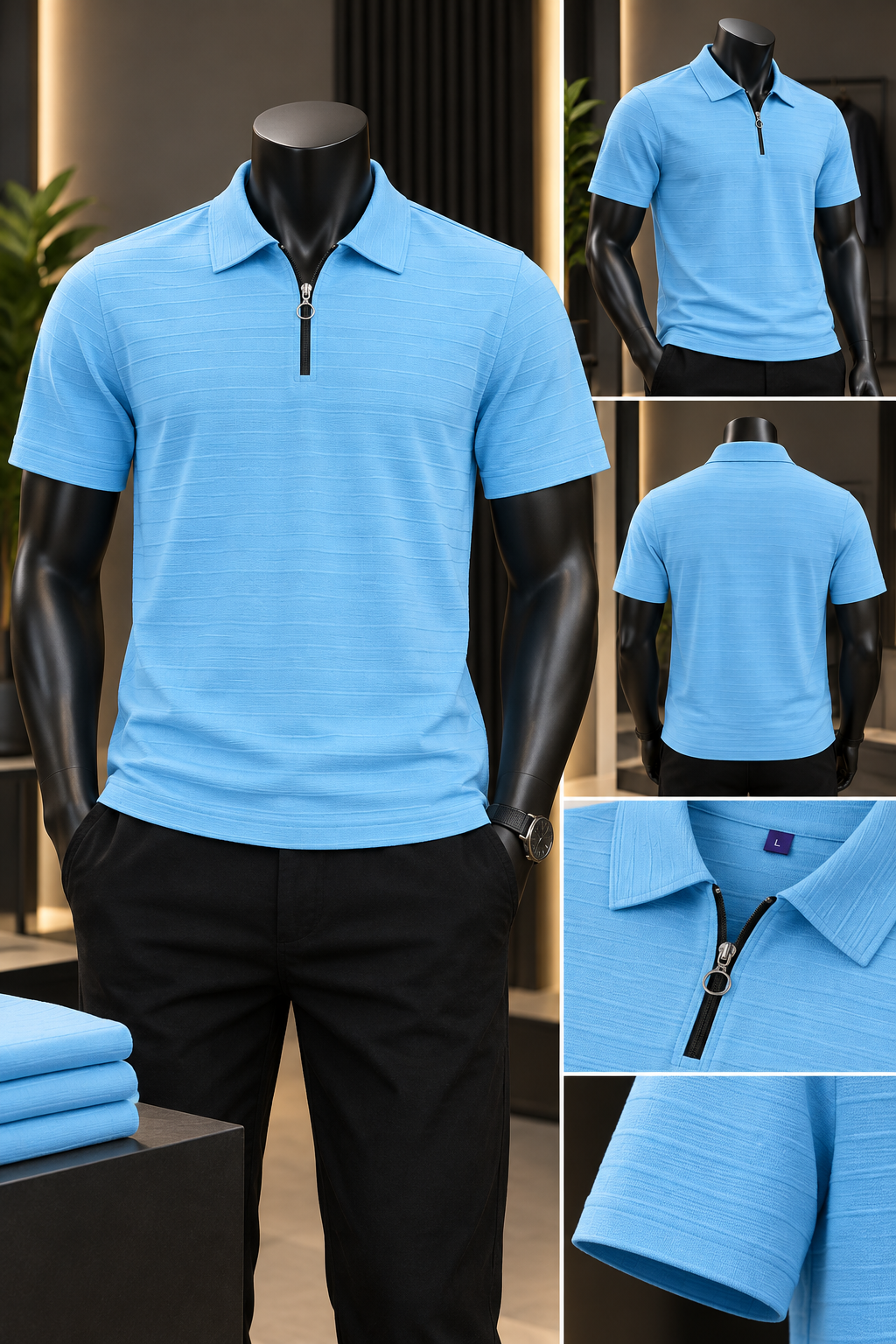 Prime Essential Blue T-Shirt For Men And Kids