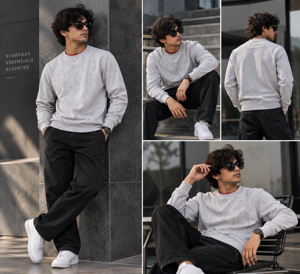 Refined Comfort Silver T-Shirt For Men And Kids