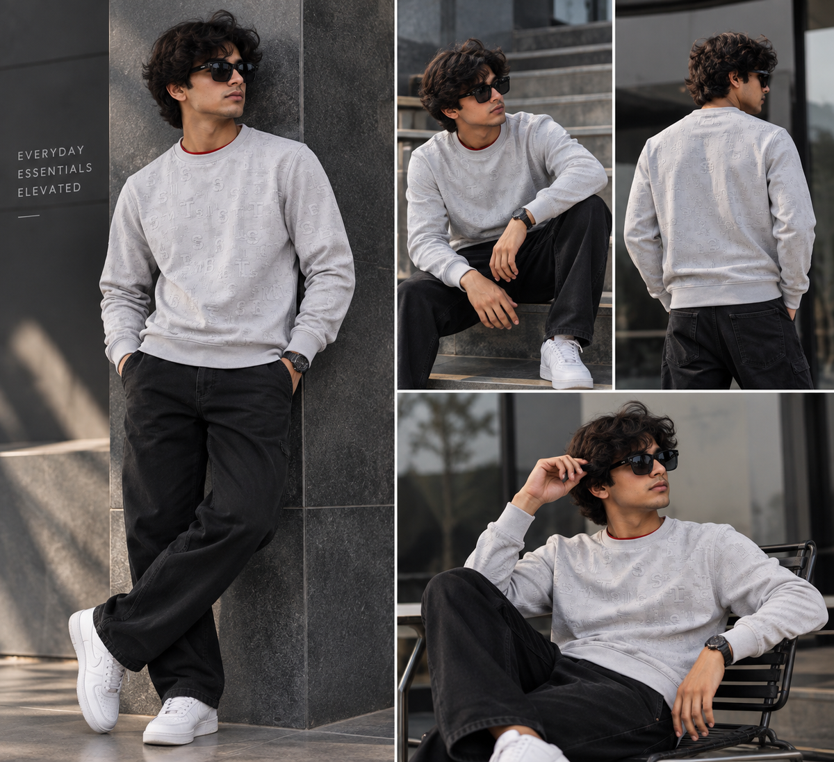 Refined Comfort Silver T-Shirt For Men And Kids