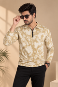 SQUIRREL Daily Wear Beige T-Shirt For Men And Kids