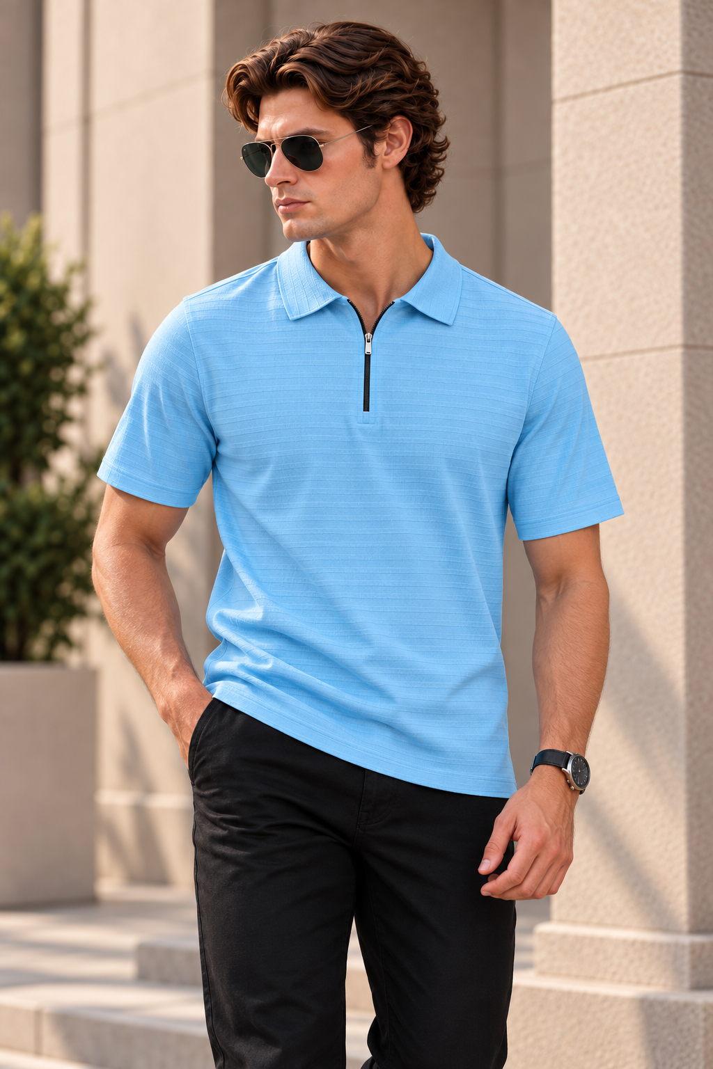 Prime Essential Blue T-Shirt For Men And Kids