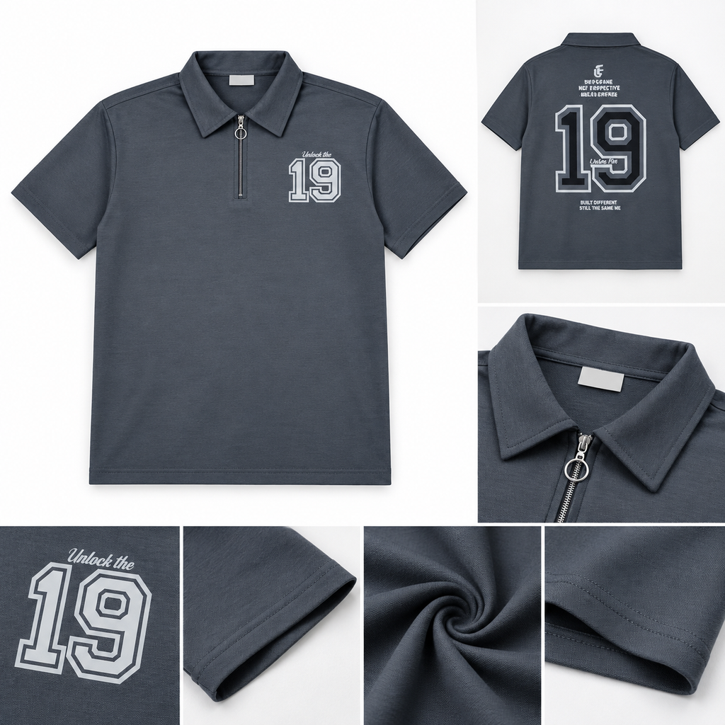 Elite Comfort Grey Tee For Men And Kids