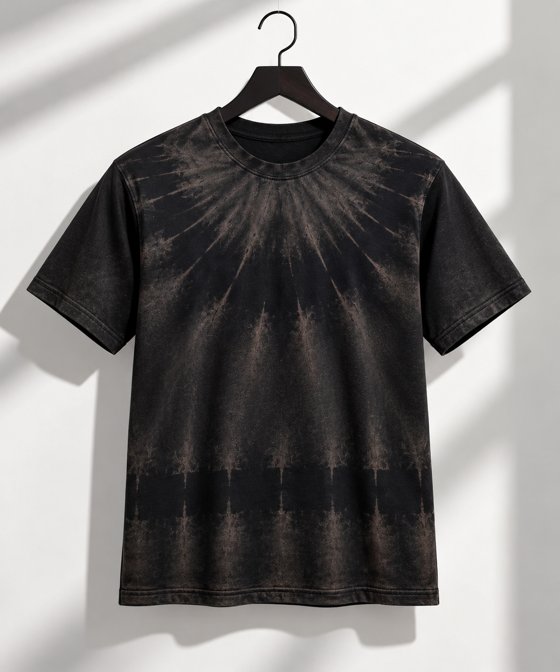 Acid Wash Premium Brown Colour Tee For Men And Kids