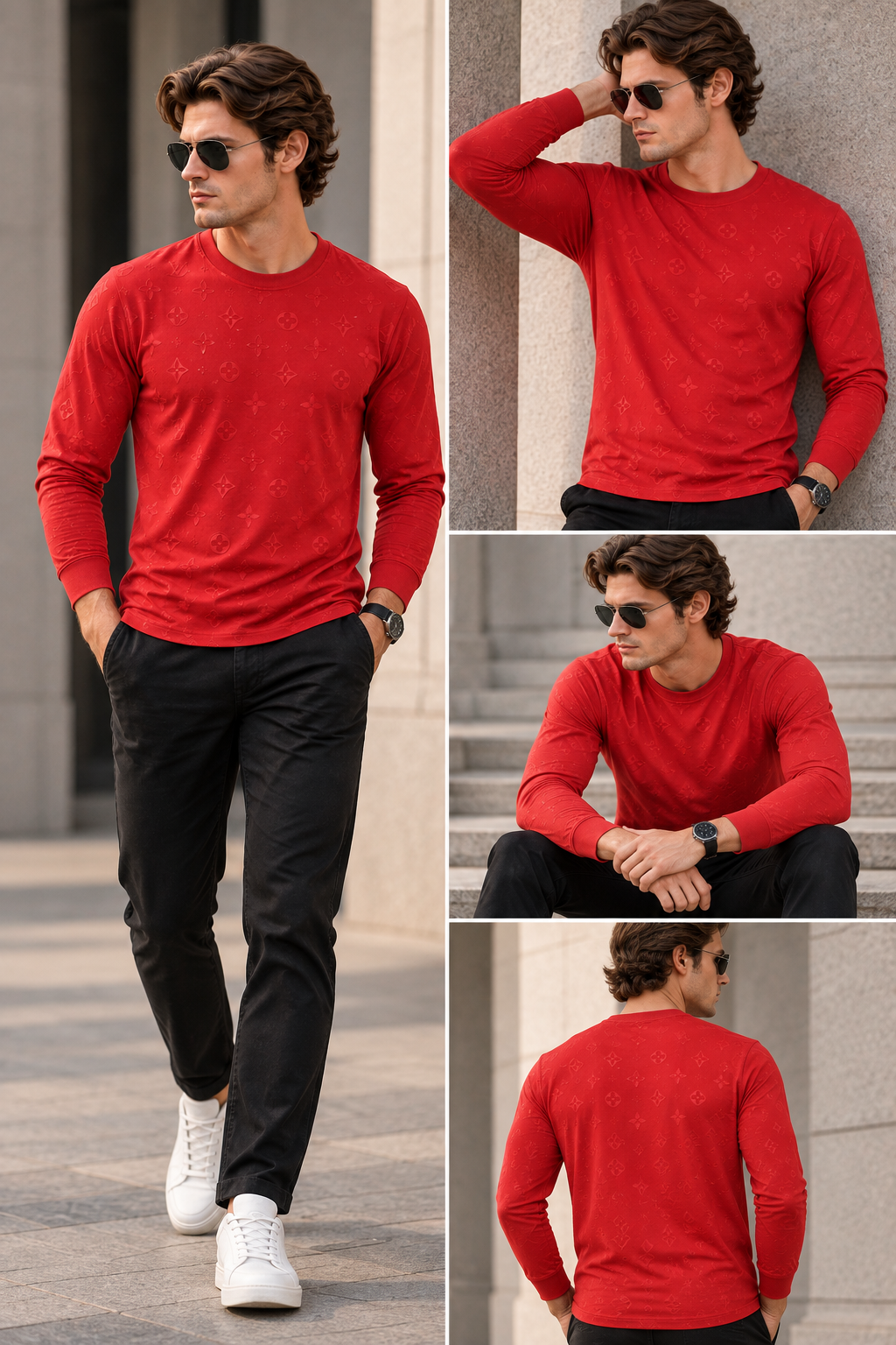 Classic Fit Red Colour Premium Tee