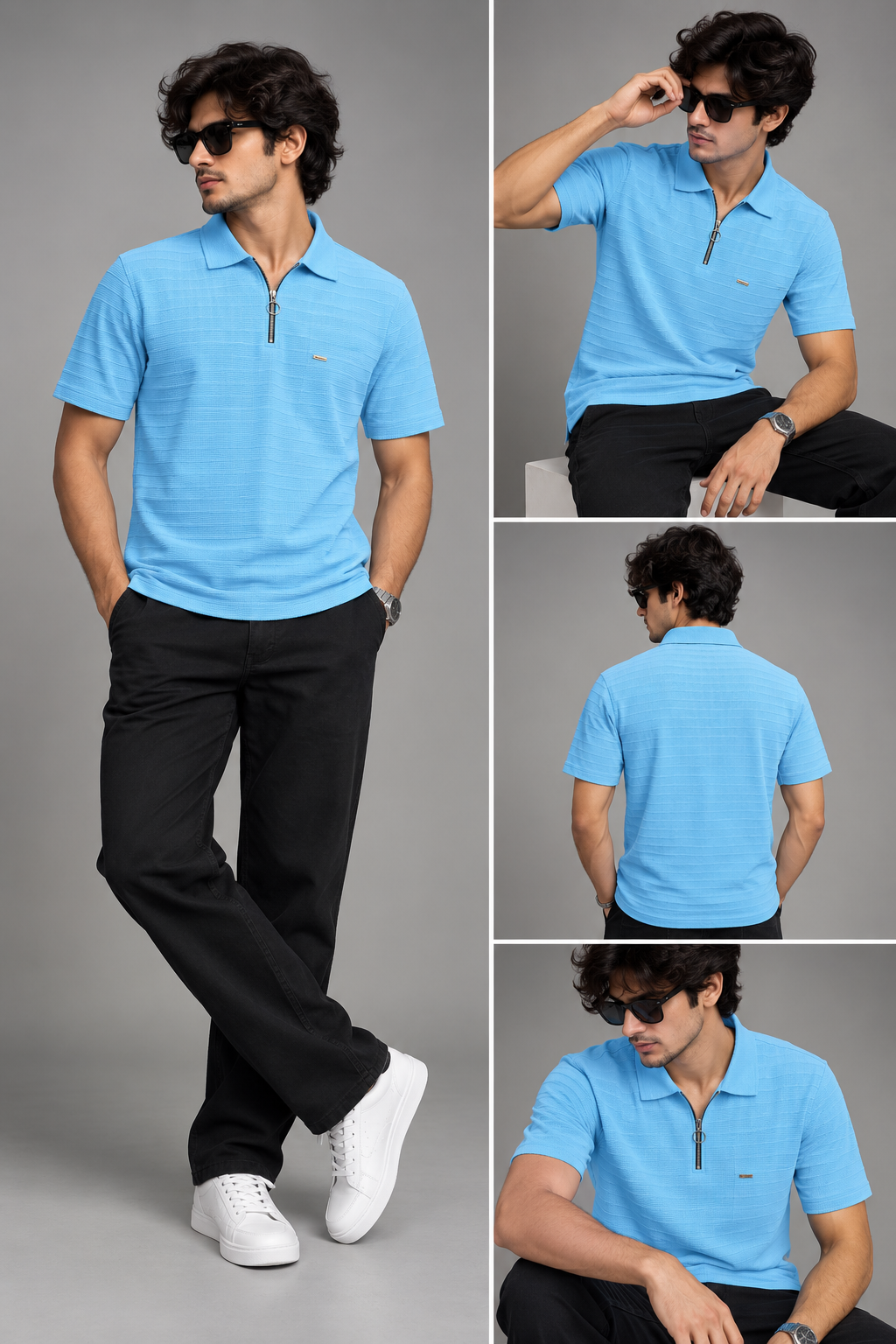 Prime Essential Blue T-Shirt For Men And Kids