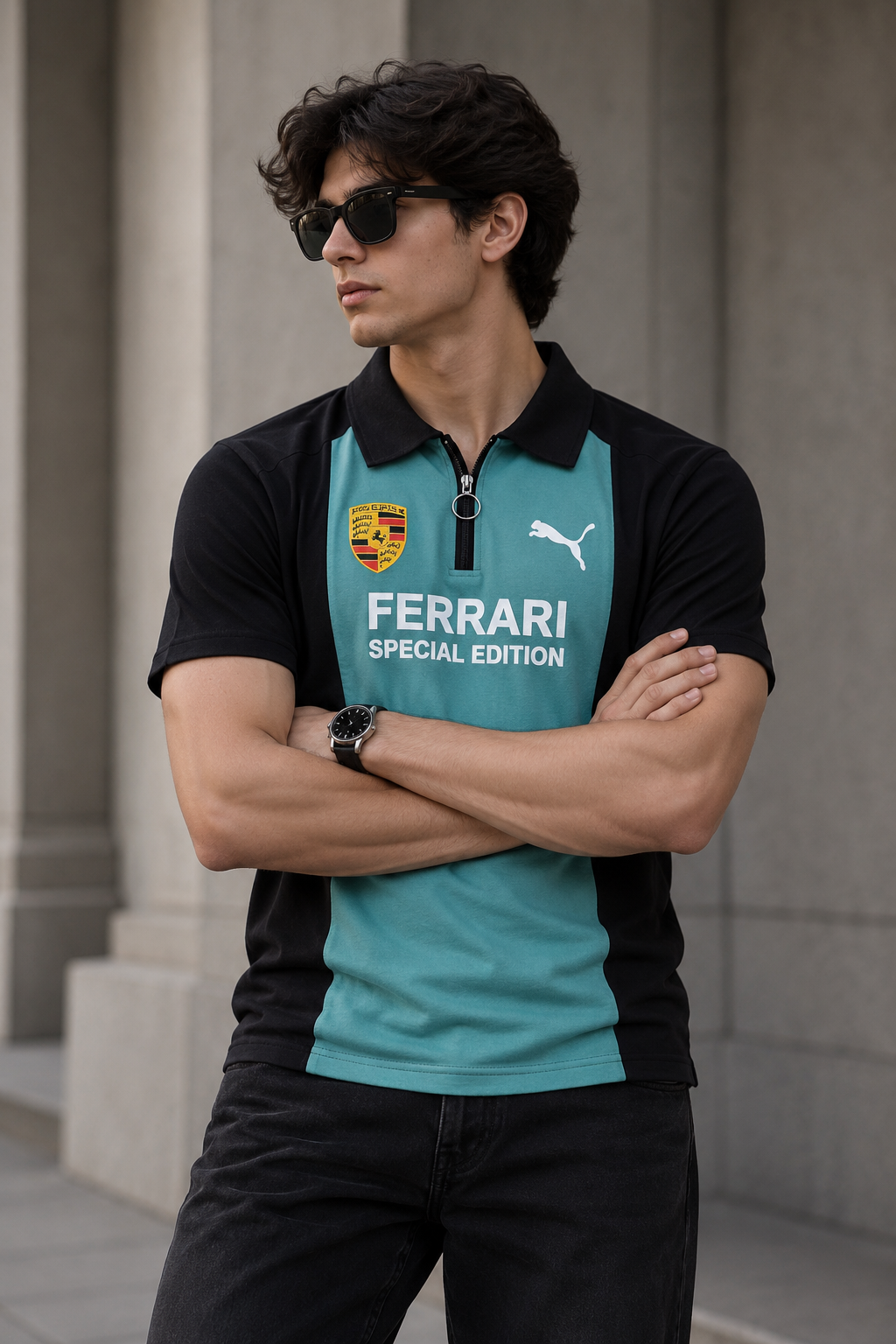 Royal Core Ferrari Designed  Tee For Men And Kids
