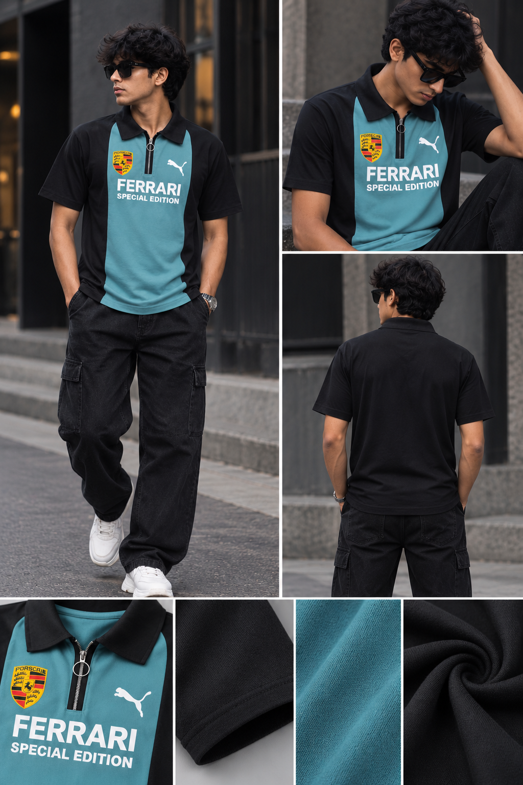 Royal Core Ferrari Designed  Tee For Men And Kids
