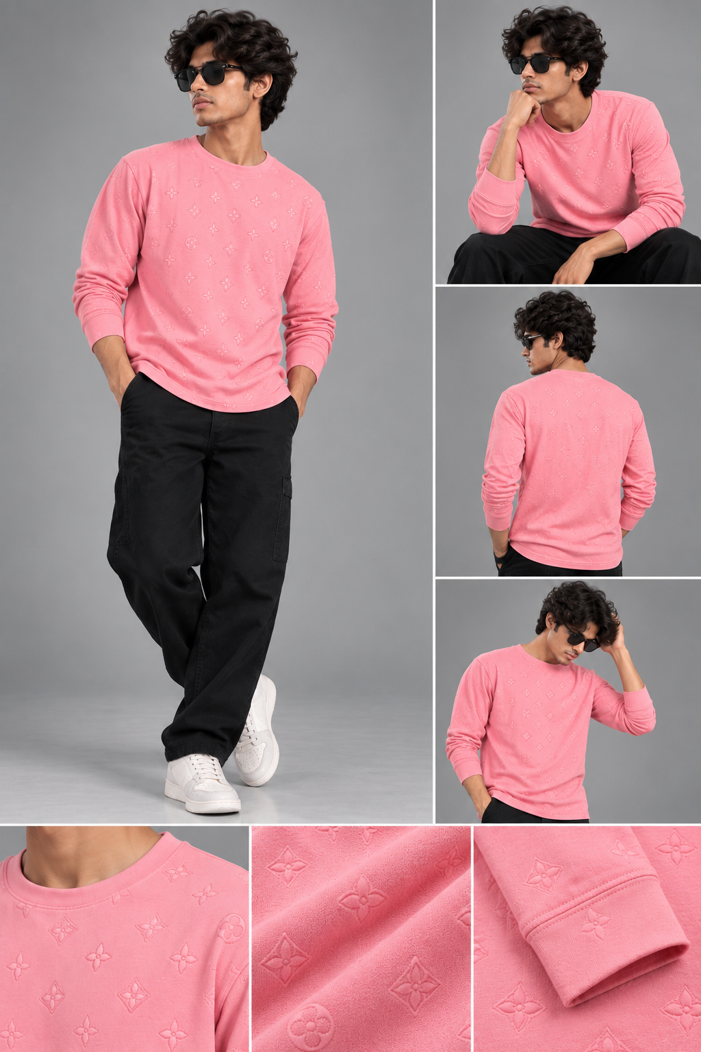 Premium Core Pink Colour Tee Men And Kids