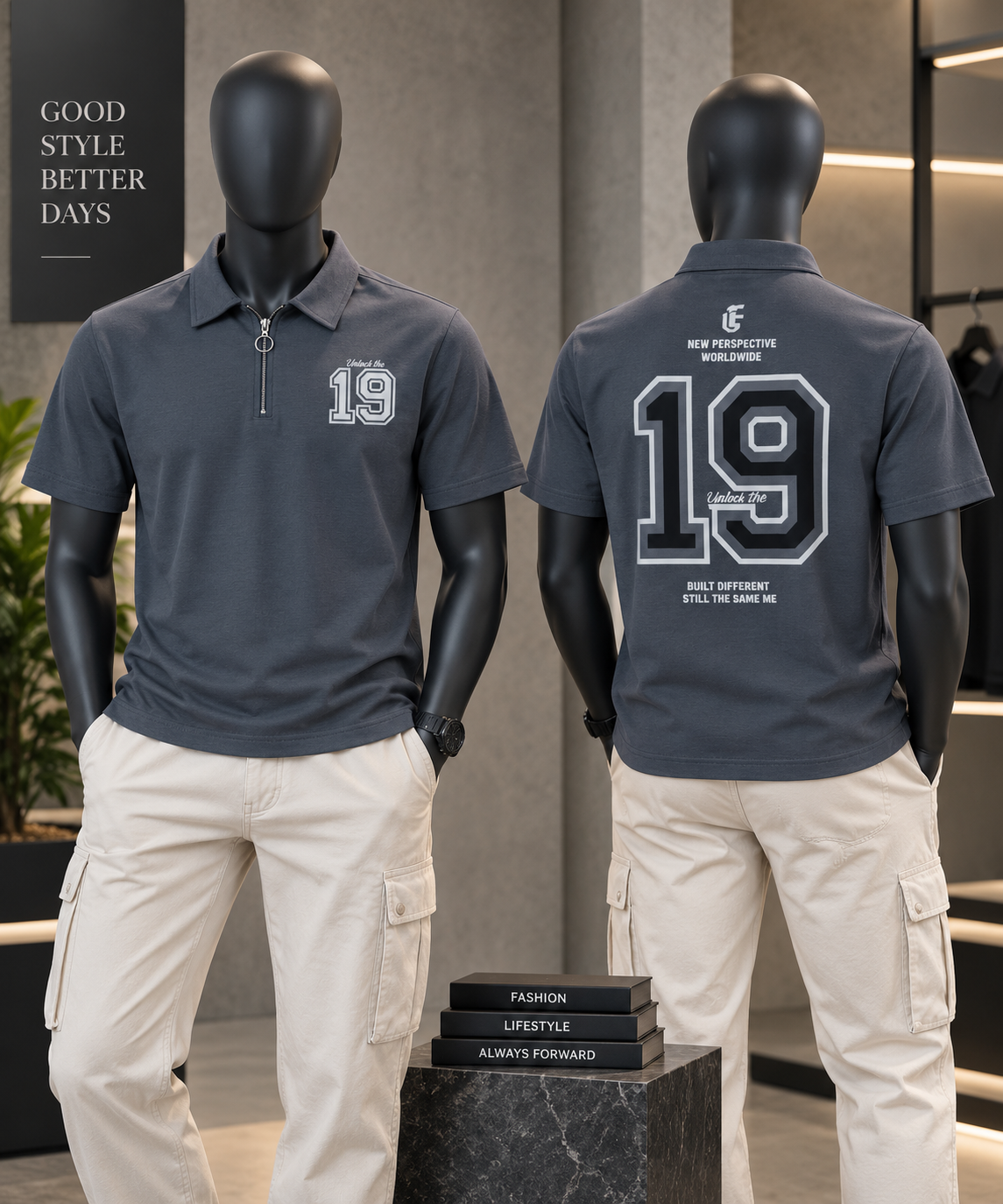 Elite Comfort Grey Tee For Men And Kids