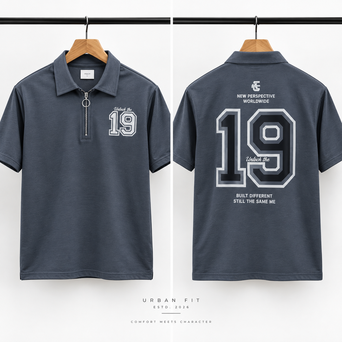 Elite Comfort Grey Tee For Men And Kids
