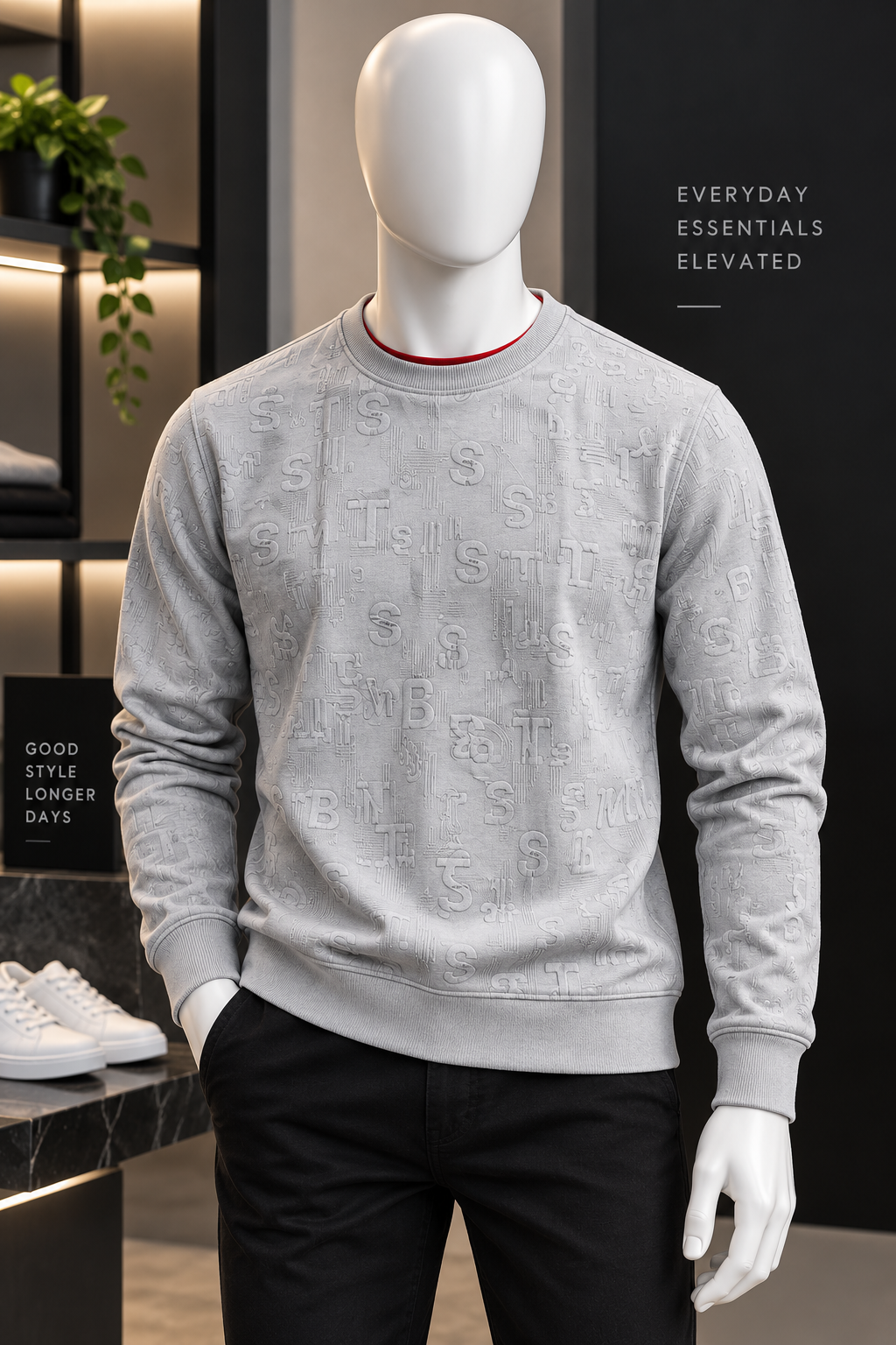 Refined Comfort Silver T-Shirt For Men And Kids