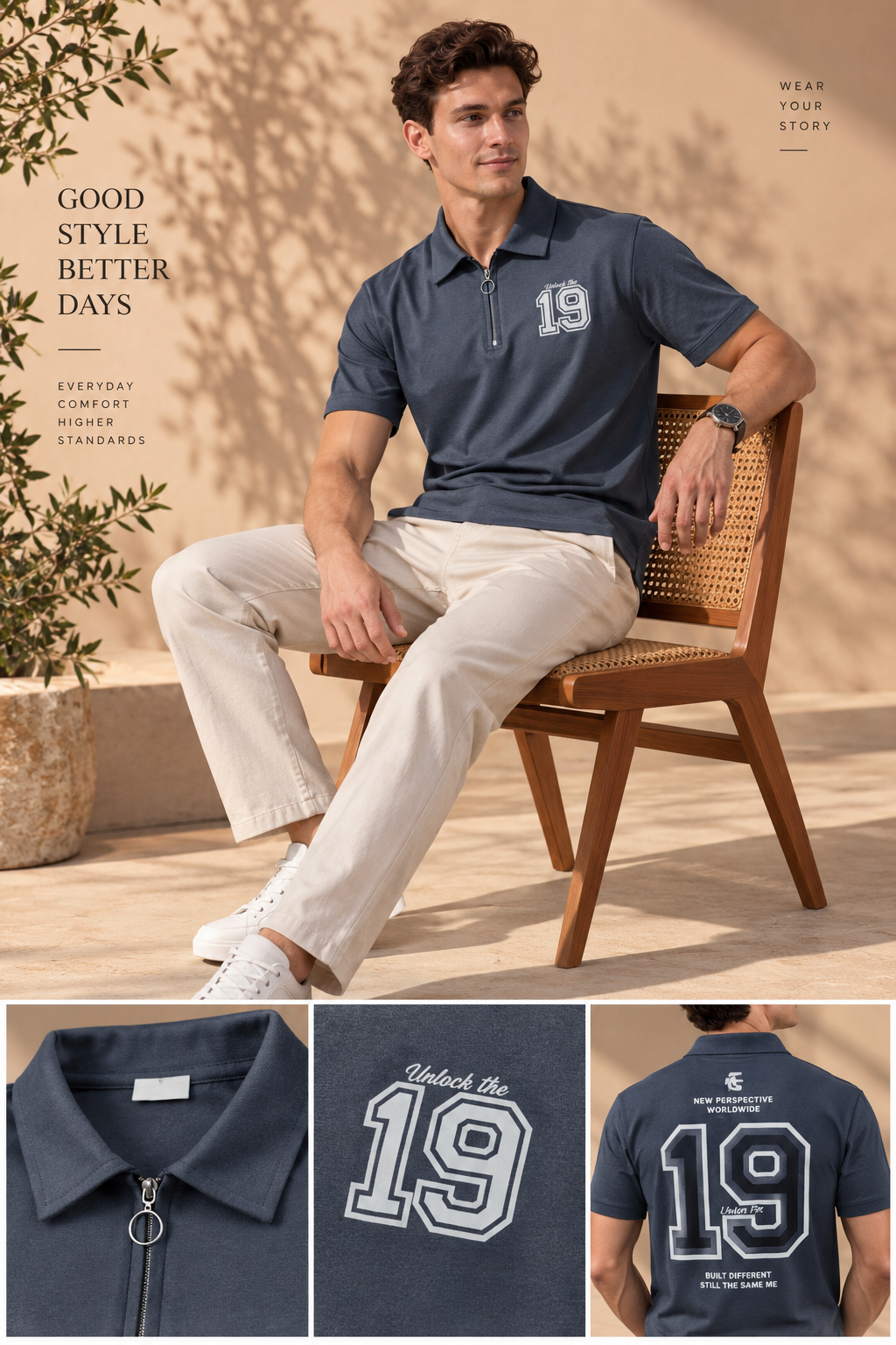 Elite Comfort Grey Tee For Men And Kids